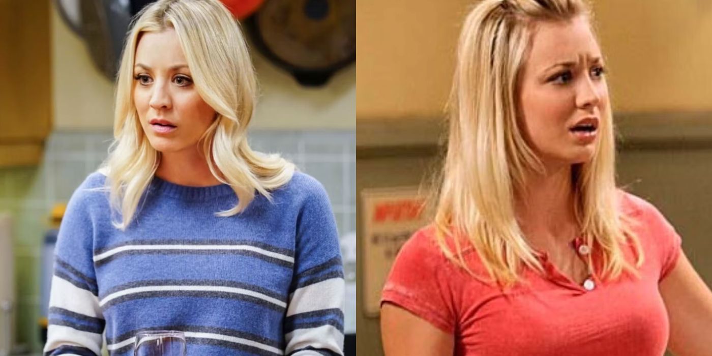 A split image of Penny looking annoyed on TBBT