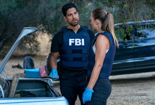 Adam Rodriguez and A.J. Cook as Luke Alvez and “JJ” Jareau in Criminal Minds Season 16