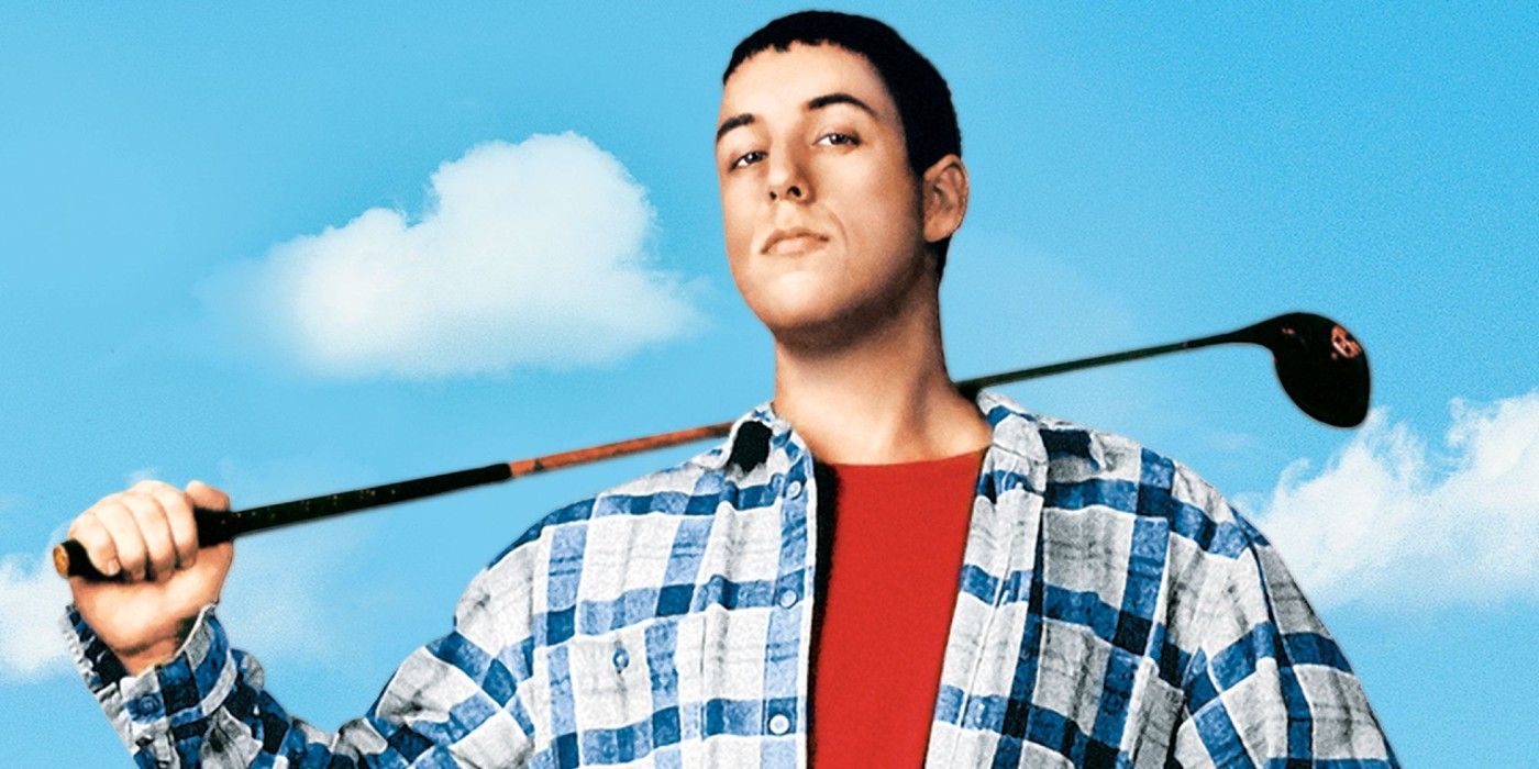 Adam Sandler on the poster for Happy Gilmore