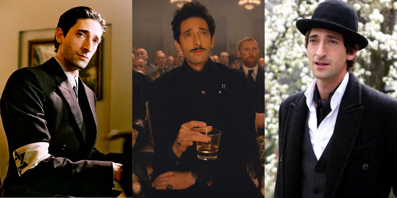 Adrien Brody in The Pianist, The Grand Budapest Hotel and The Brothers Bloom