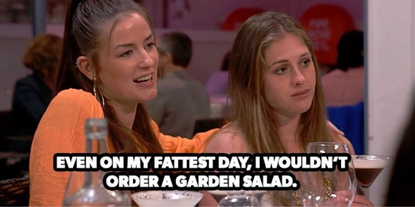 Aesha talking about salads on Below Deck Down Under