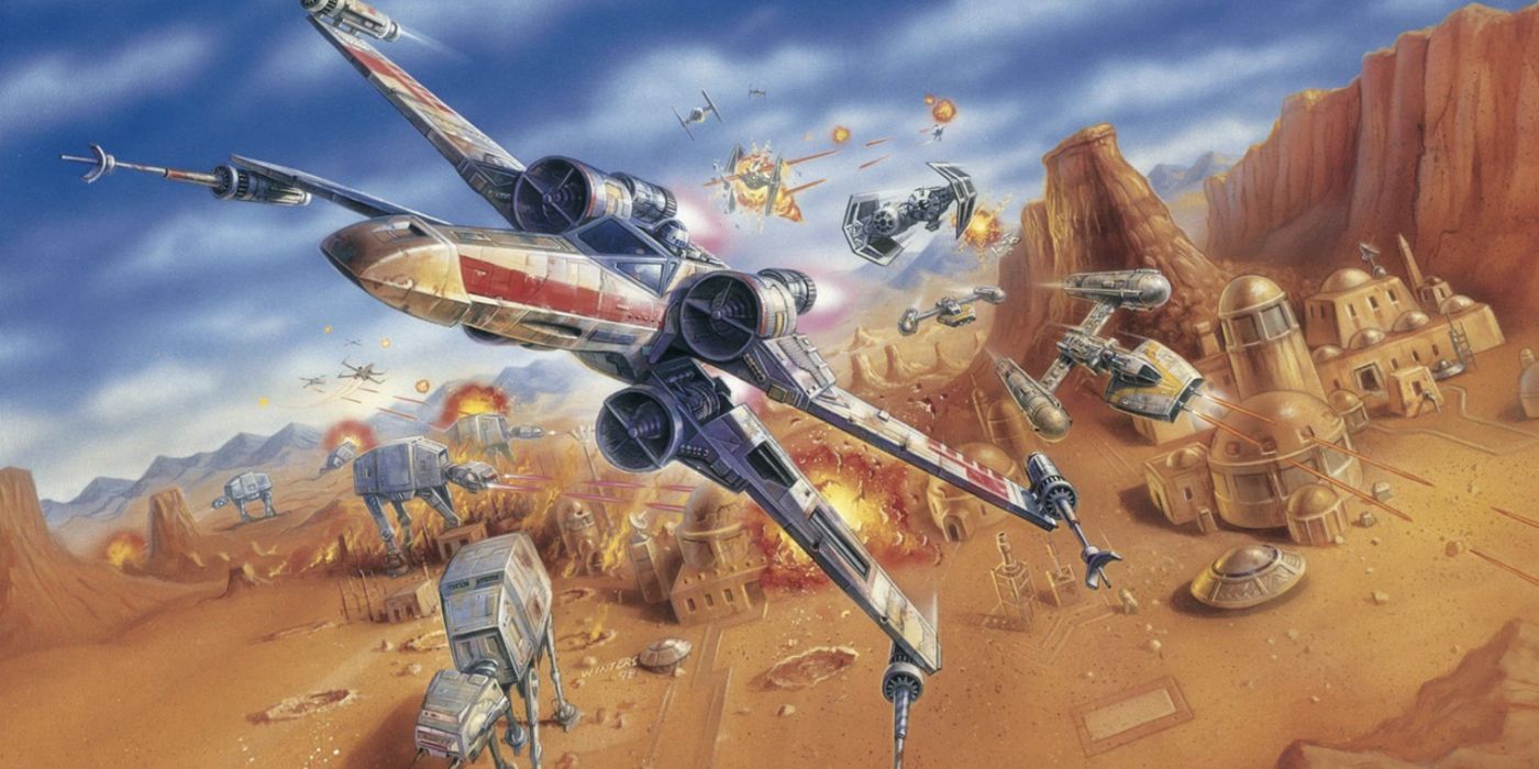 Uma imagem do jogo Rogue Squadron de 1998