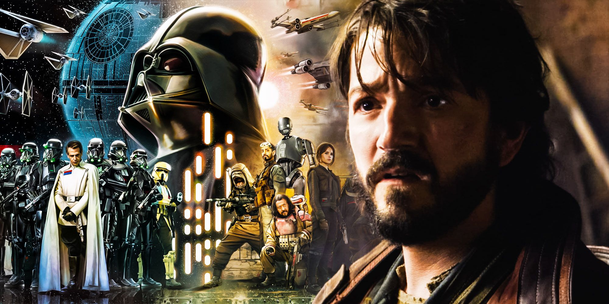 Rogue One poster and Cassian Andor.