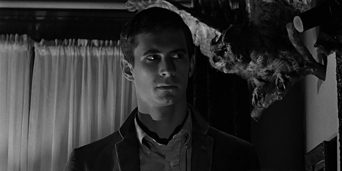 Anthony Perkins as Norman Bates in Psycho pic