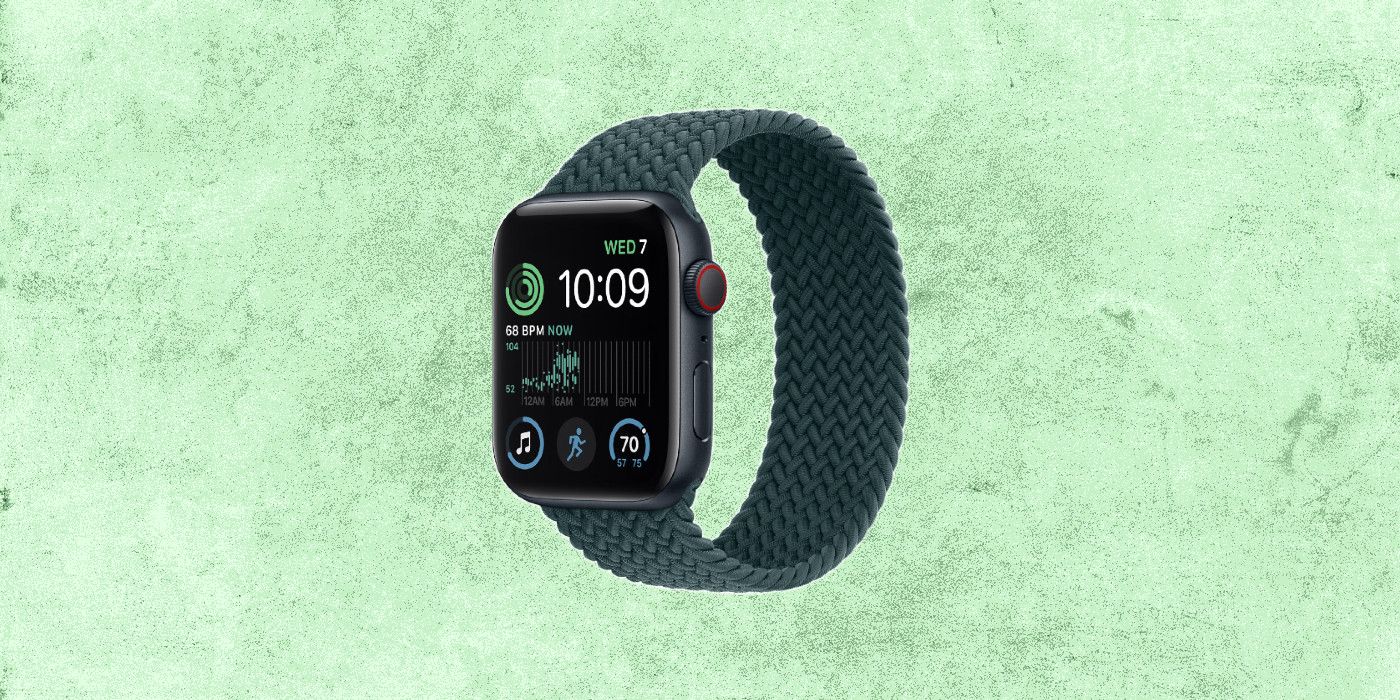 Apple Watch SE 2 on custom background