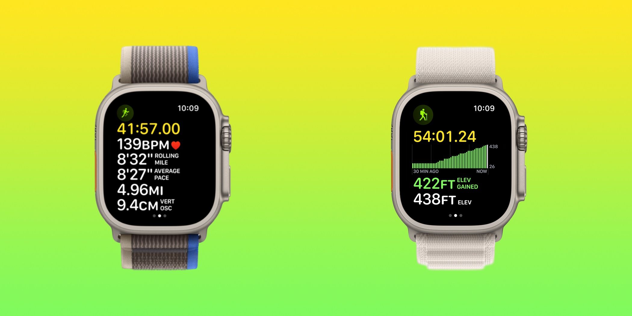 Apple Watch Ultra's Running features.