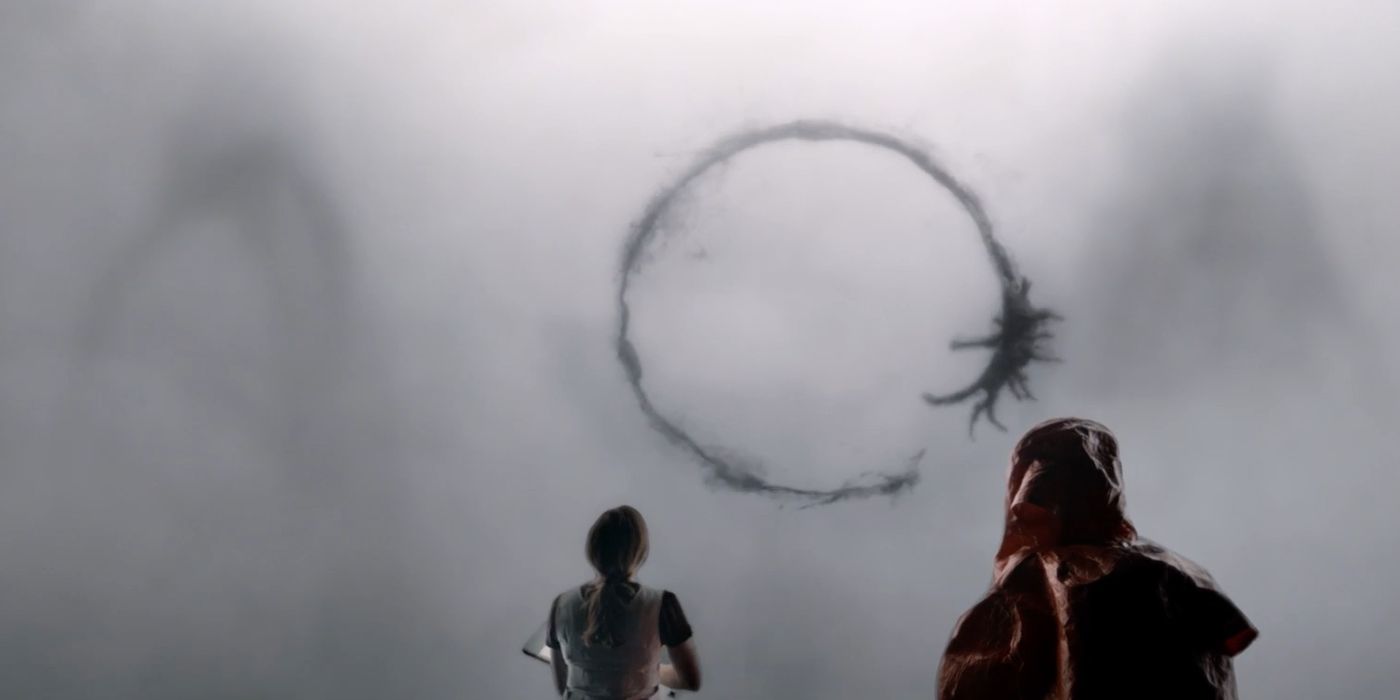 An alien symbol from the movie Arrival.