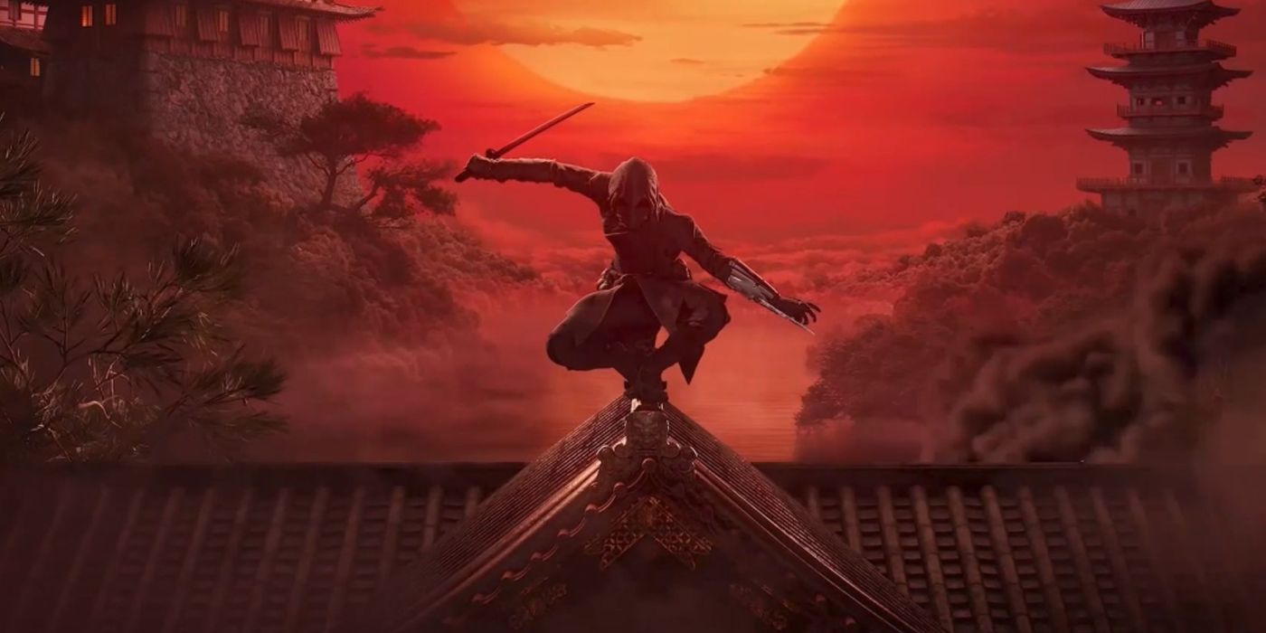 Assassin's Creed Codename Red image showing a ninja atop a roof.