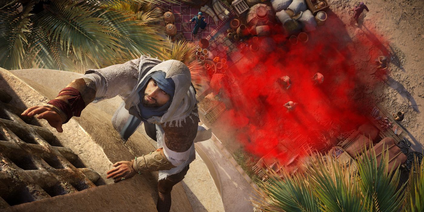 Assassin's Creed Mirage climbing