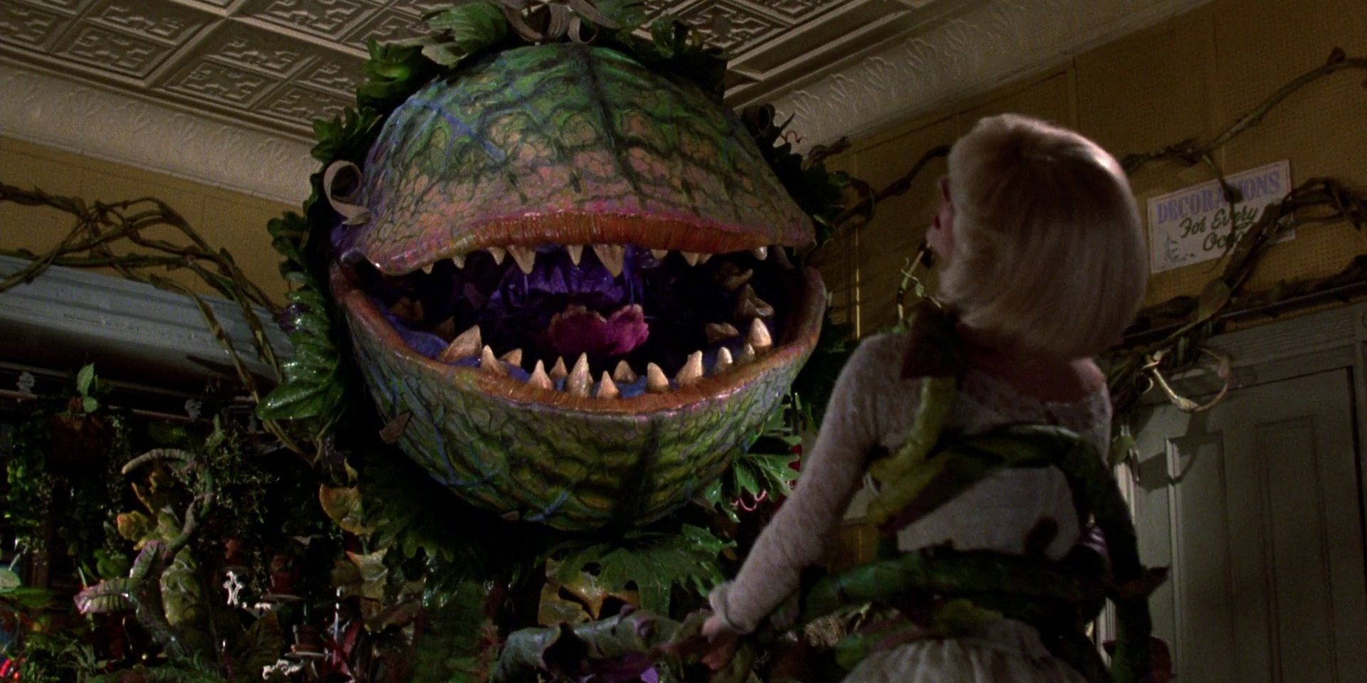Audrey in the 1986 remake of Little Shop of Horrors