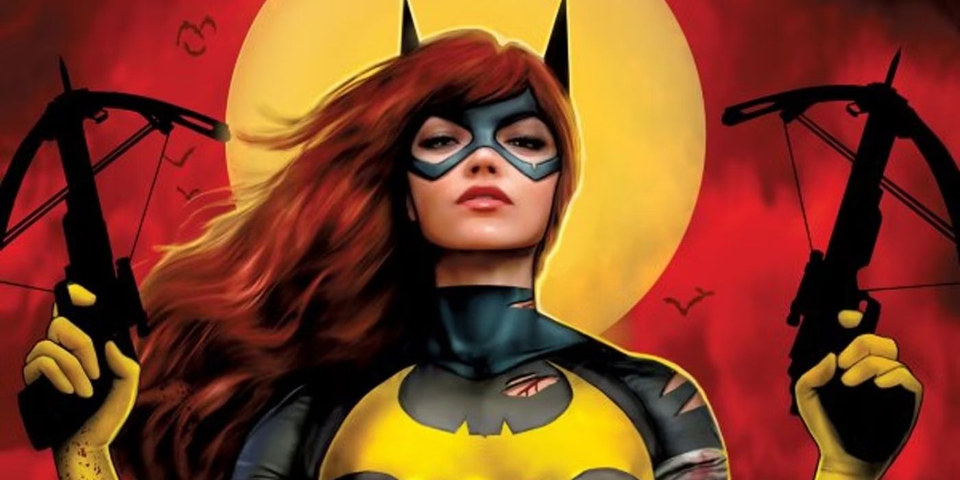 Batgirl posando com bestas gêmeas para matar alguns vampiros na DC Comics.