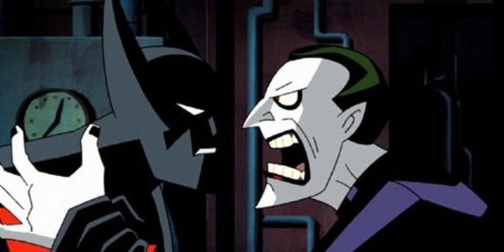Batman Beyond fighting the Joker