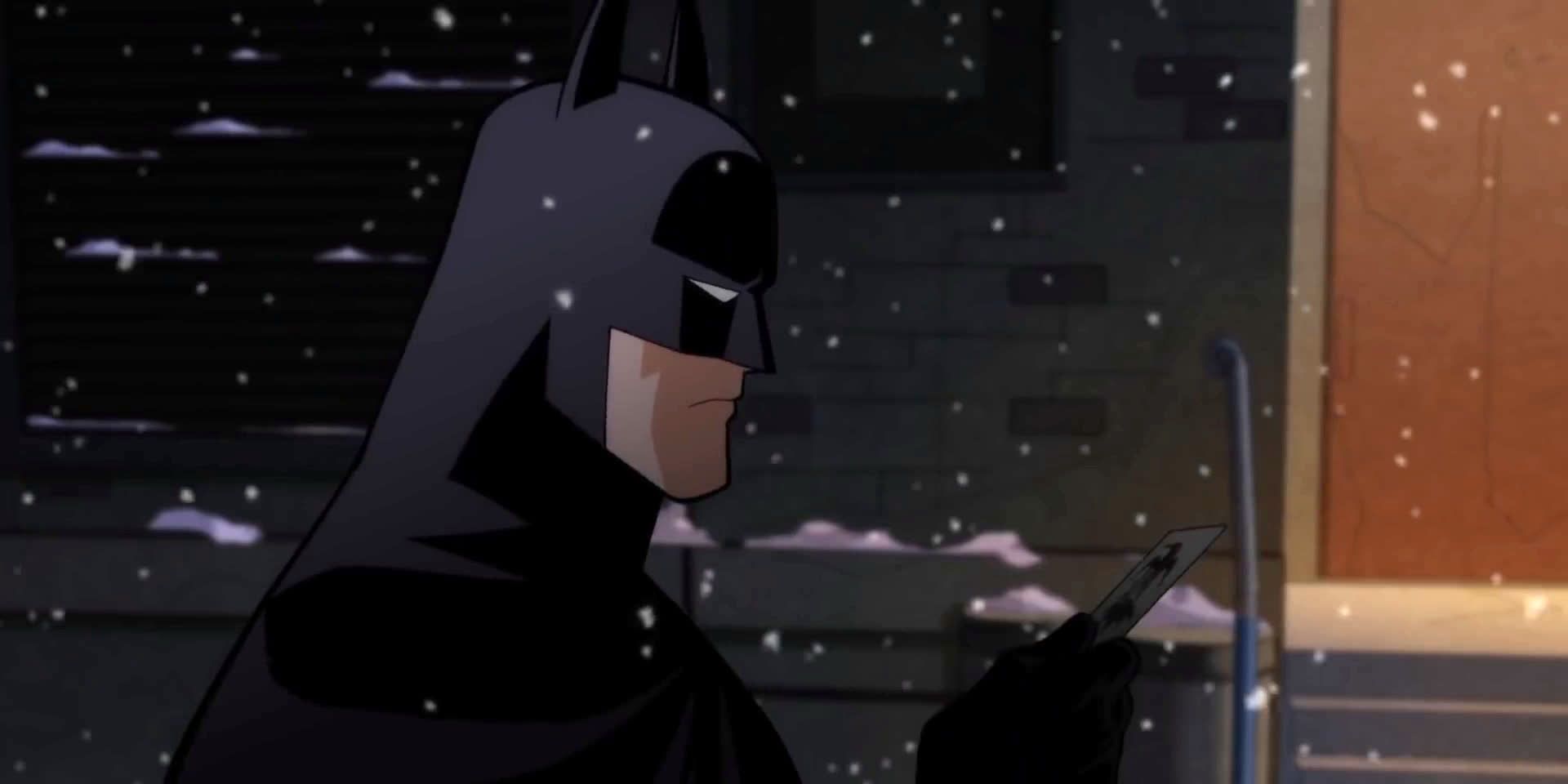 Batman segura uma carta curinga em The Long Halloween 