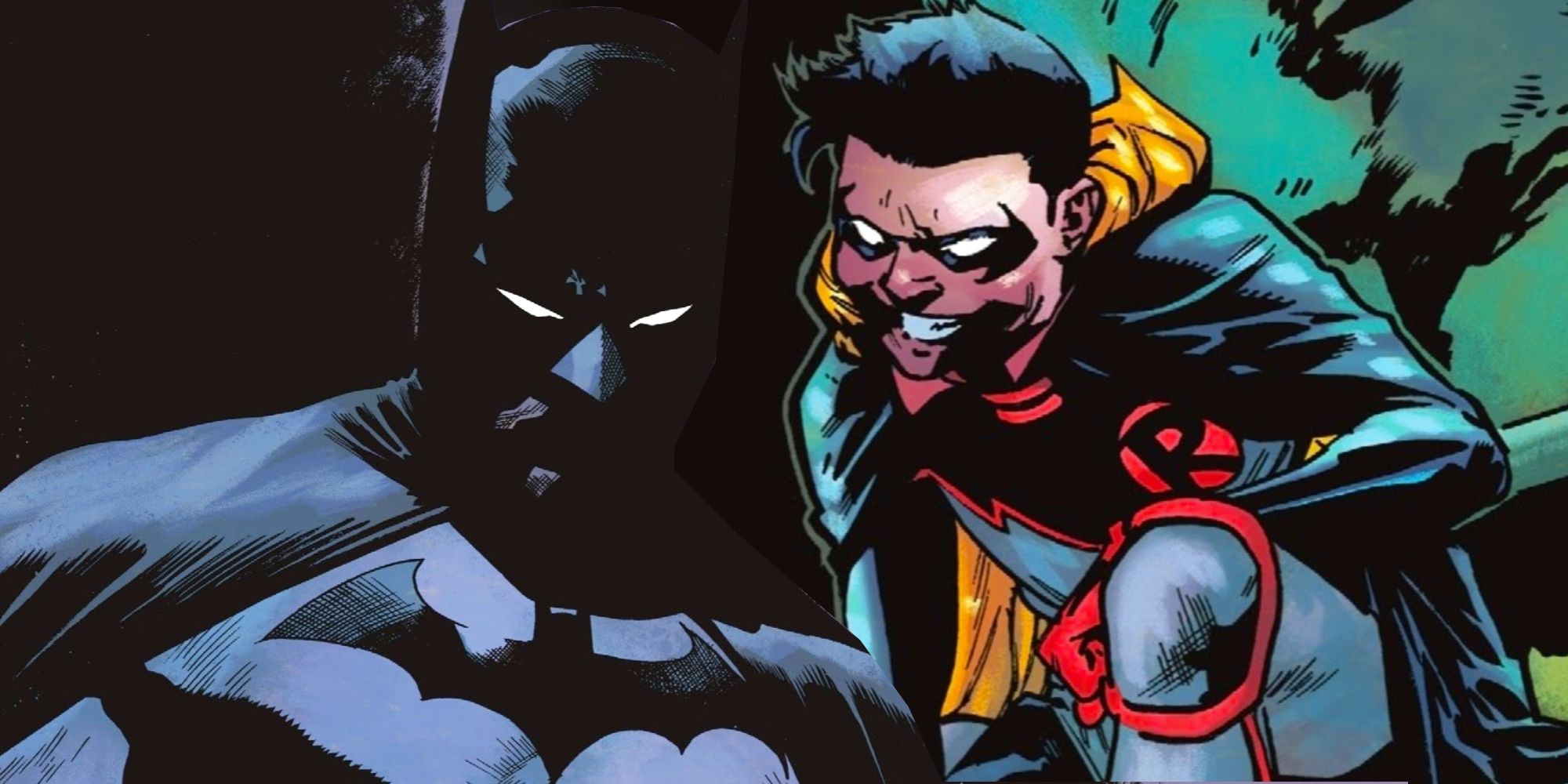 Batman and Damian Wayne's Dark Robin in DC Comics