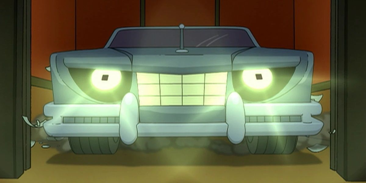 Bender as a Were-Car in Futurama