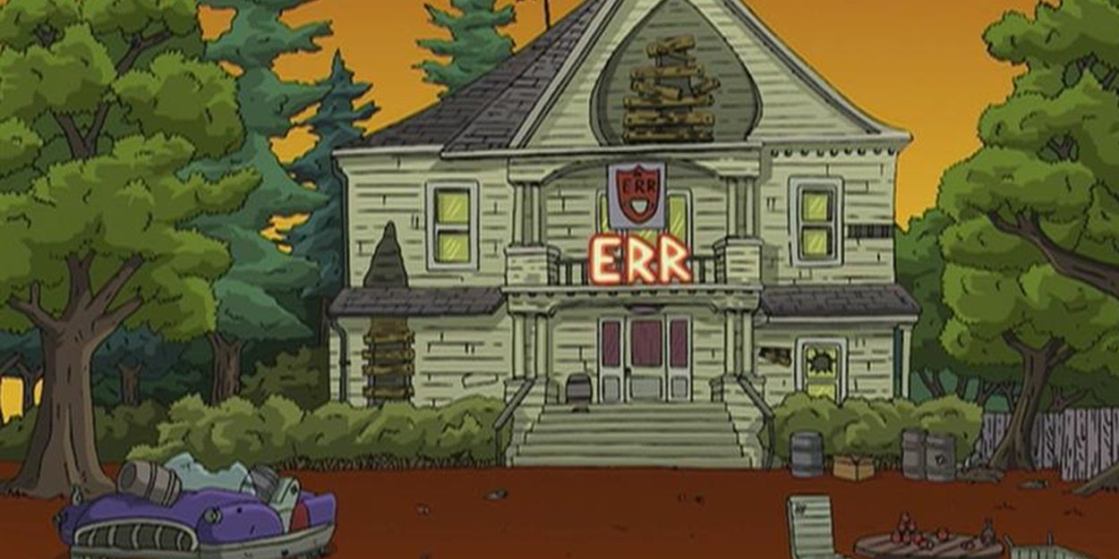 Bender&rsquo;s frat house in Futurama