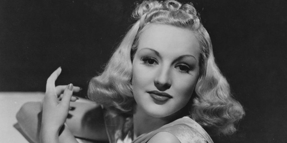 Betty Grable in black and white
