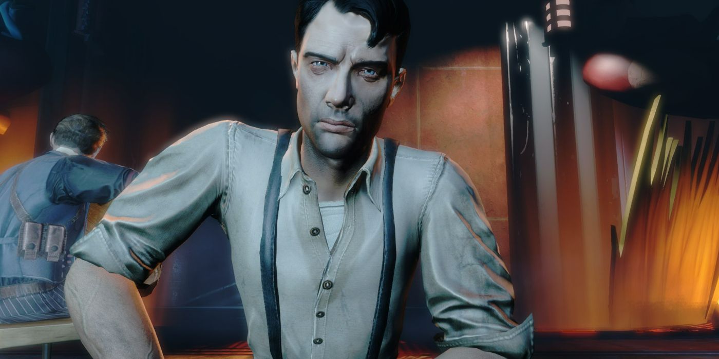 Fontaine looking at the camera in Bioshock Atlas
