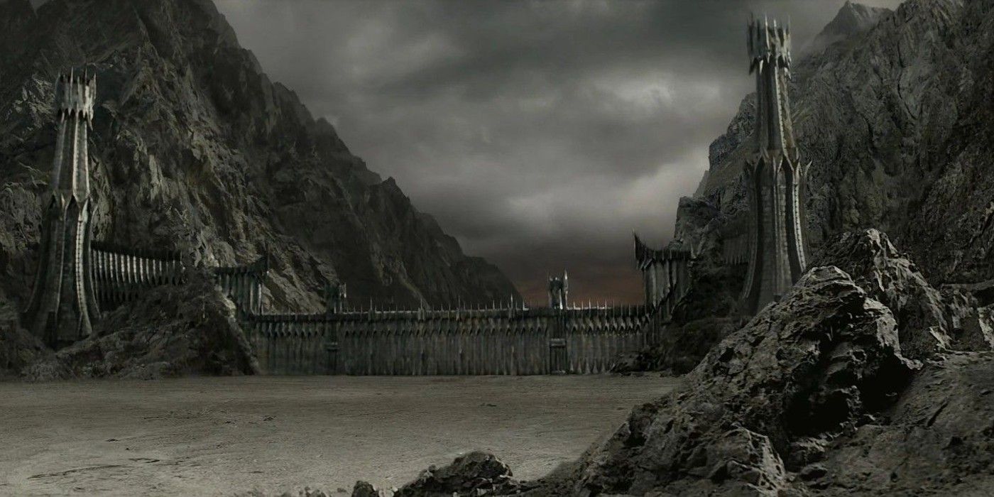 Black gate of Mordor in Lord of the Rings