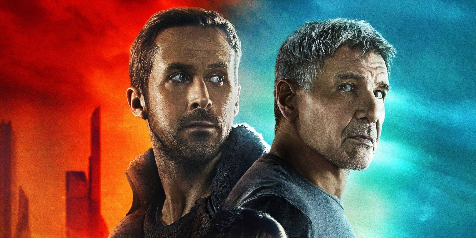 Blade Runner 2049 poster featuring Harrison Ford and Ryan Gosling