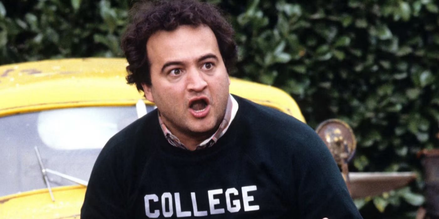 Bluto by a car in Animal House
