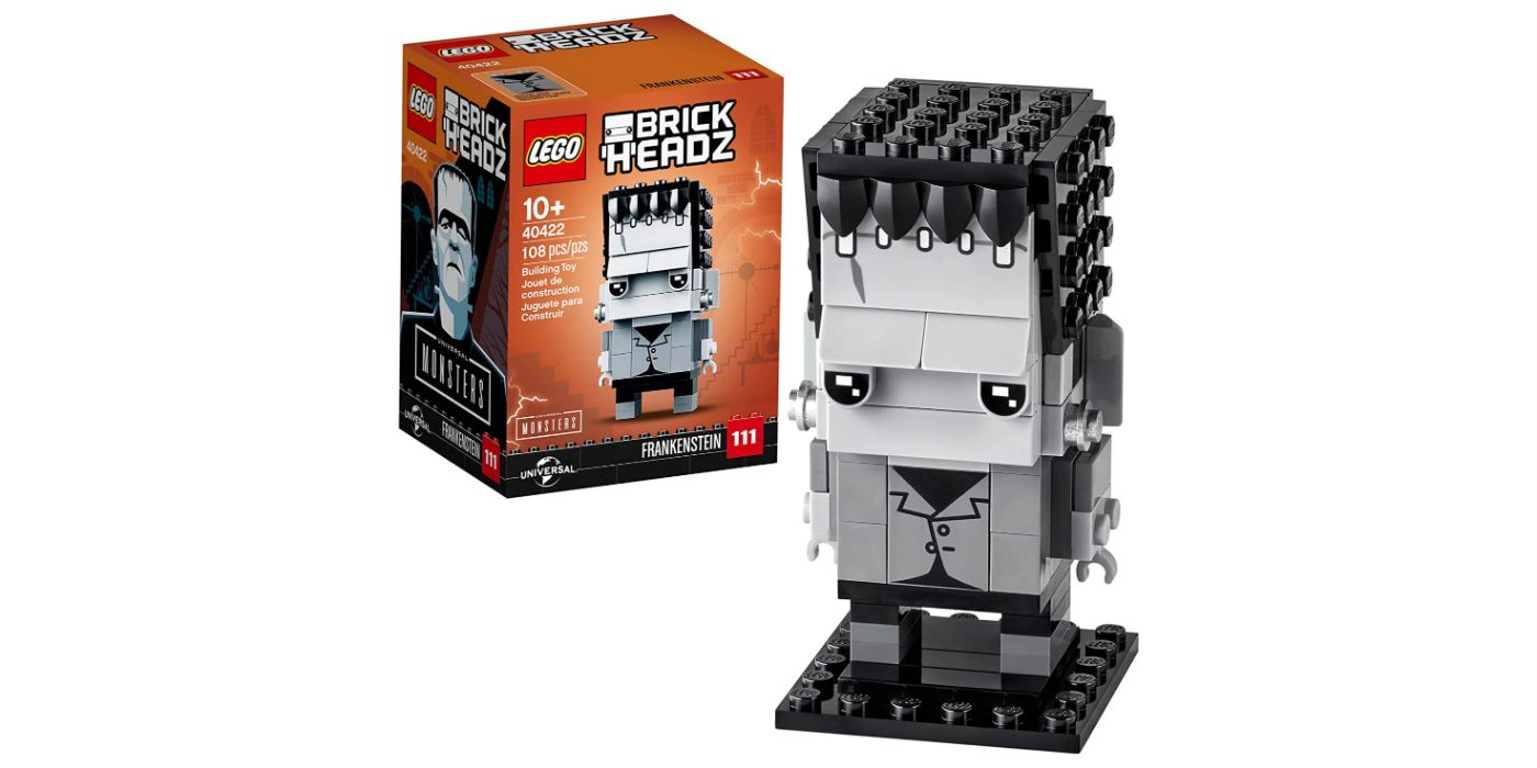 Brickheadz Frankenstein na caixa e fora da caixa
