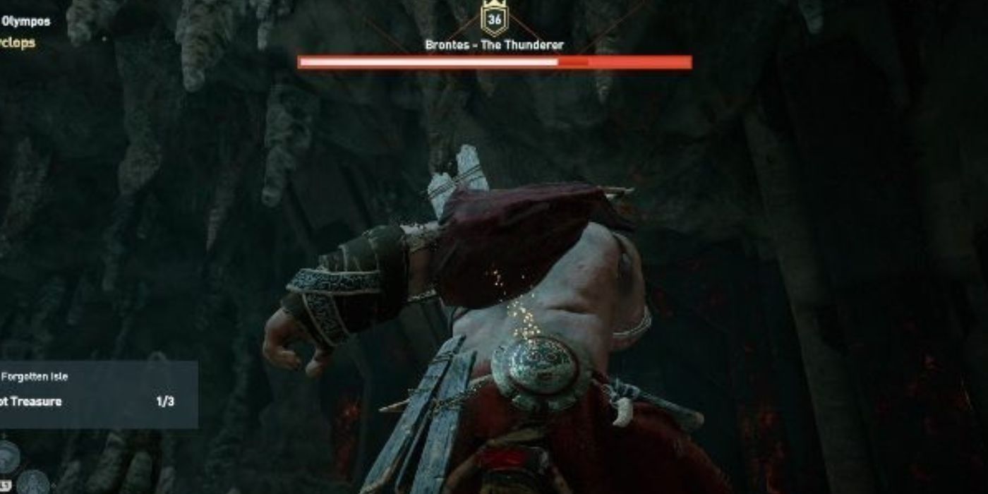 Brontes the Thundere's health bar in Assassin's Creed Odyssey