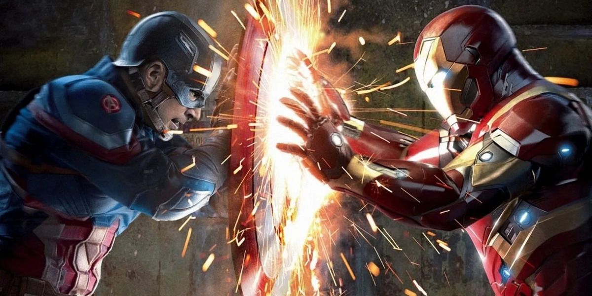 Cap vs. Stark in Civil War.