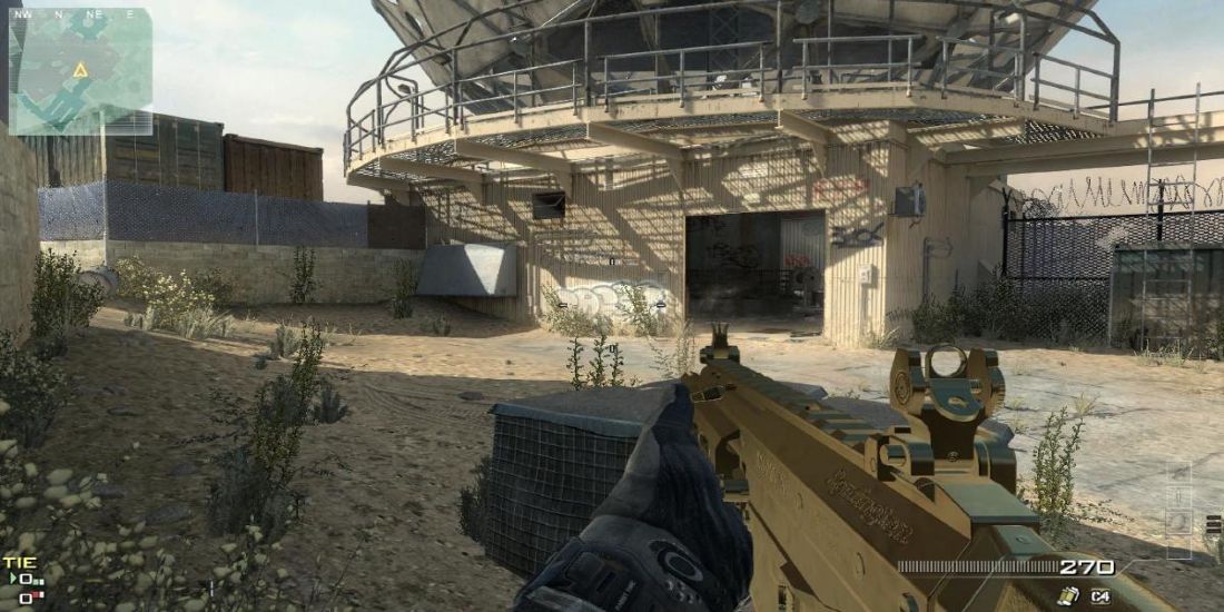 O mapa multijogador Dome de Call of Duty: Modern Warfare 3.