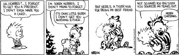 Natal de Calvin e Hobbes
