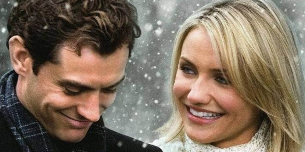 Cameron Diaz and Jude Law on a walk in The Holiday