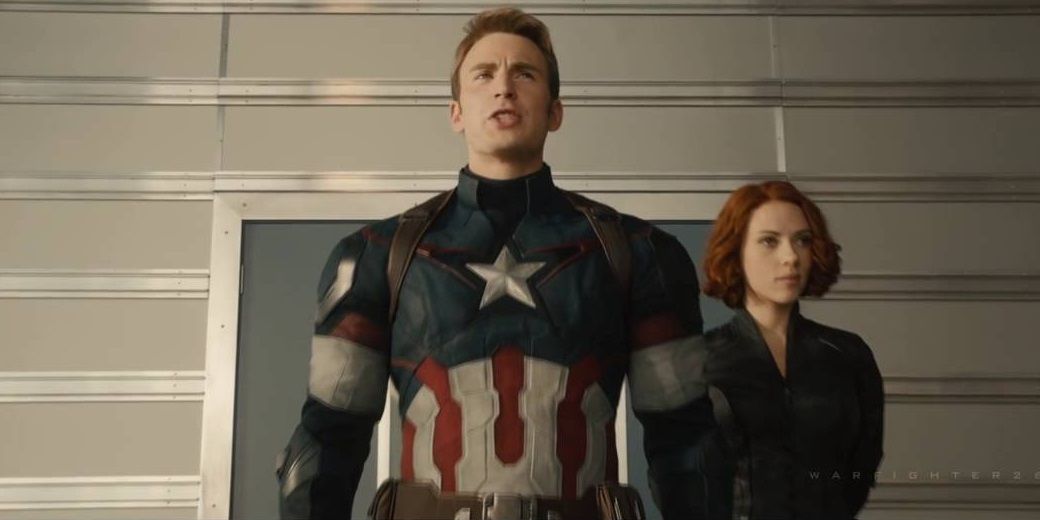 Captain America and Black Widow at the end of Avengers Age of Ultron