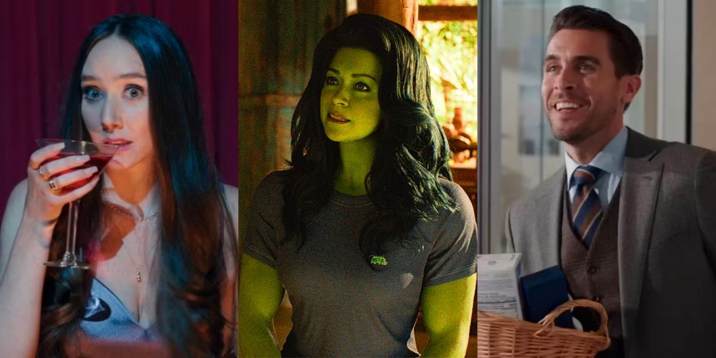 Three images showing characters from She-Hulk.