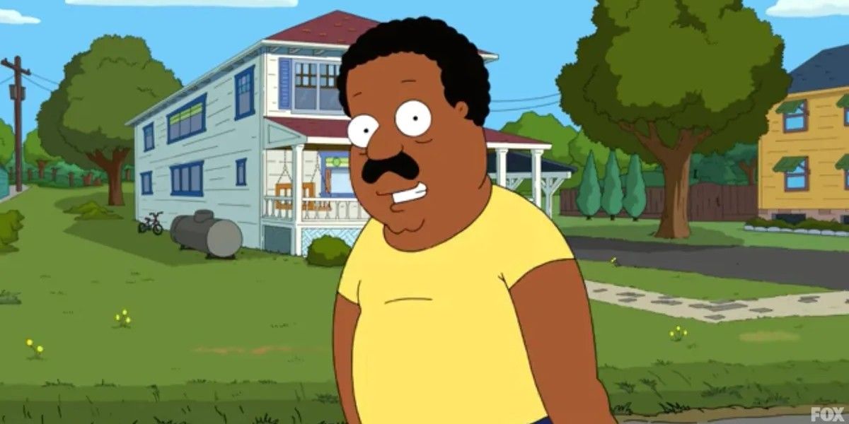 Cleveland smiling in The Cleveland Show