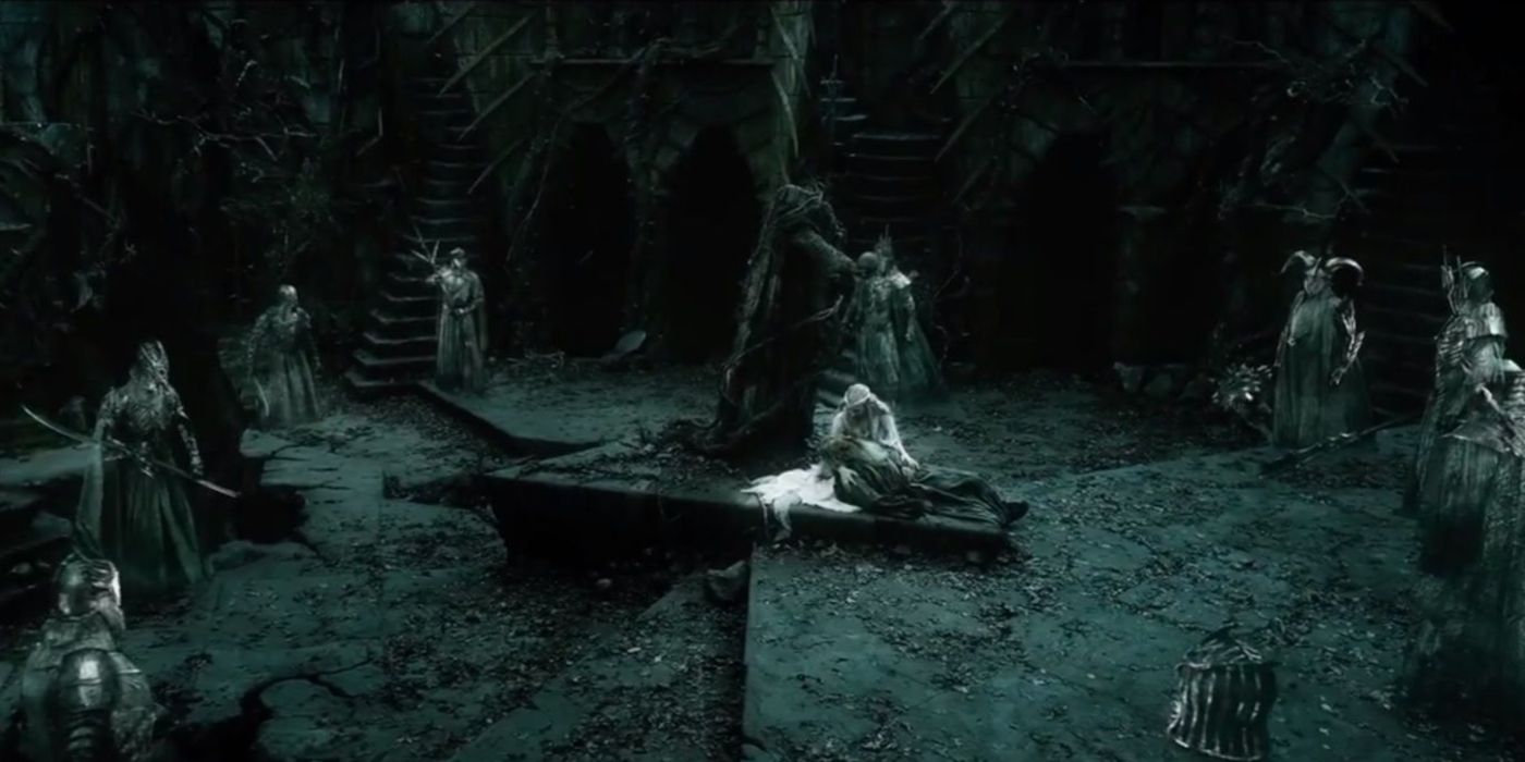 Nazgul Ghosts in a circle in The Lord Of The Rings