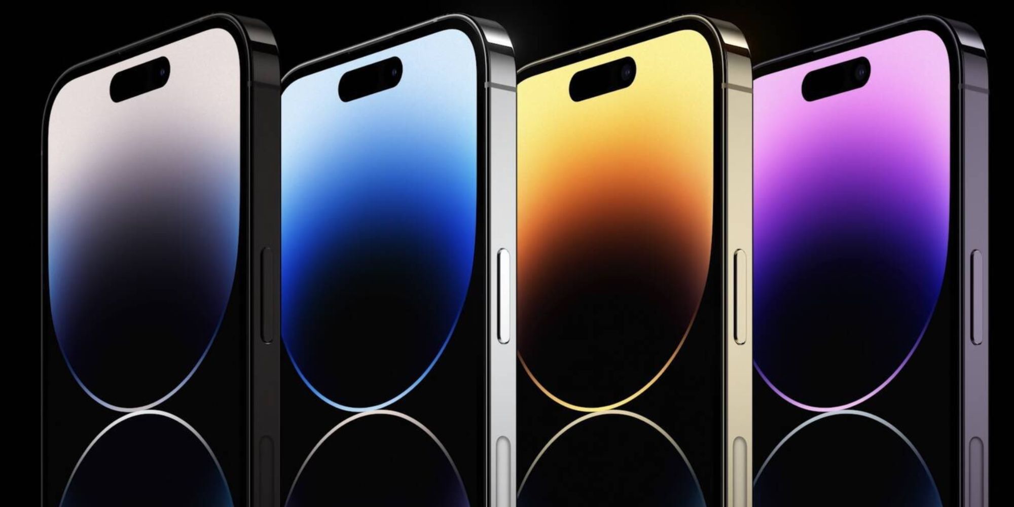 As novas cores para o iPhone 14 e iPhone 14 Pro.