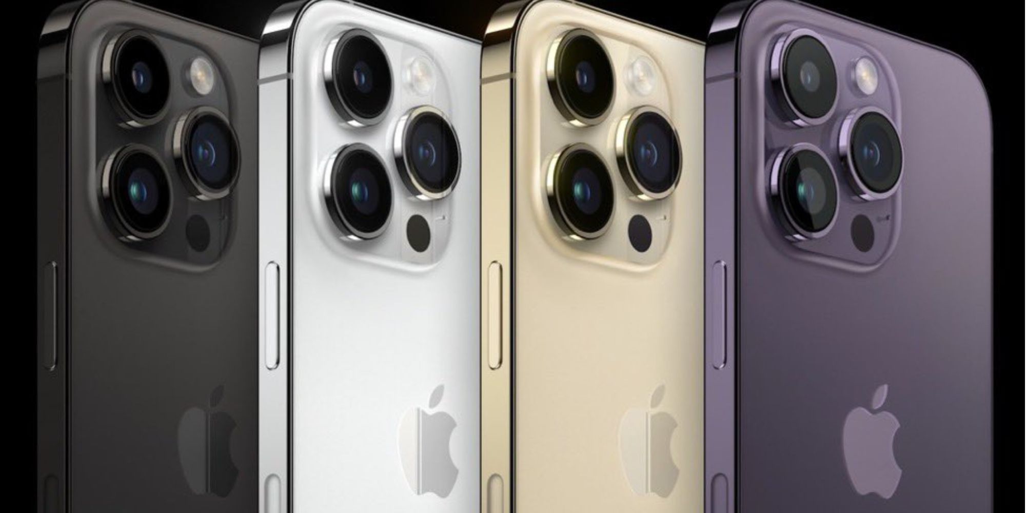 An image of the iPhone 14 Pro models in different colors.