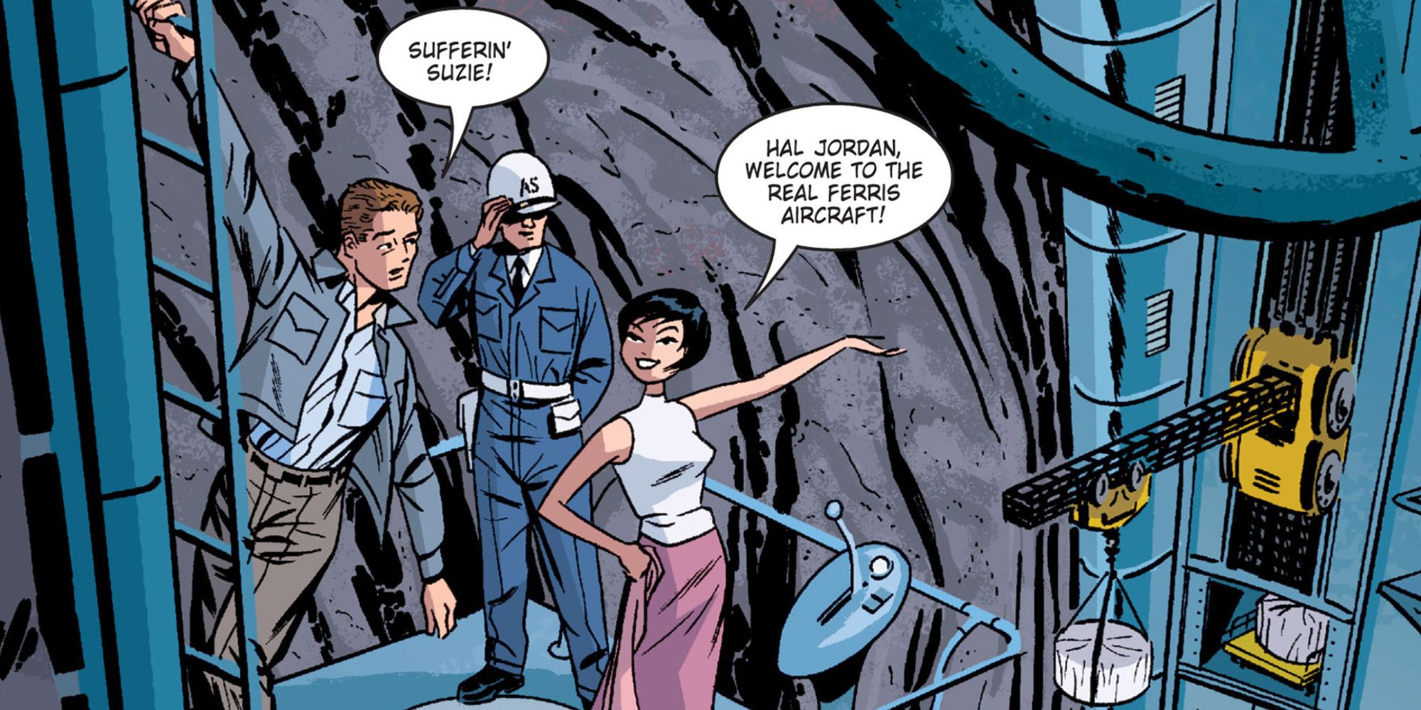 Hal Jordan joins Ferris Aircraft in New Frontier comics.