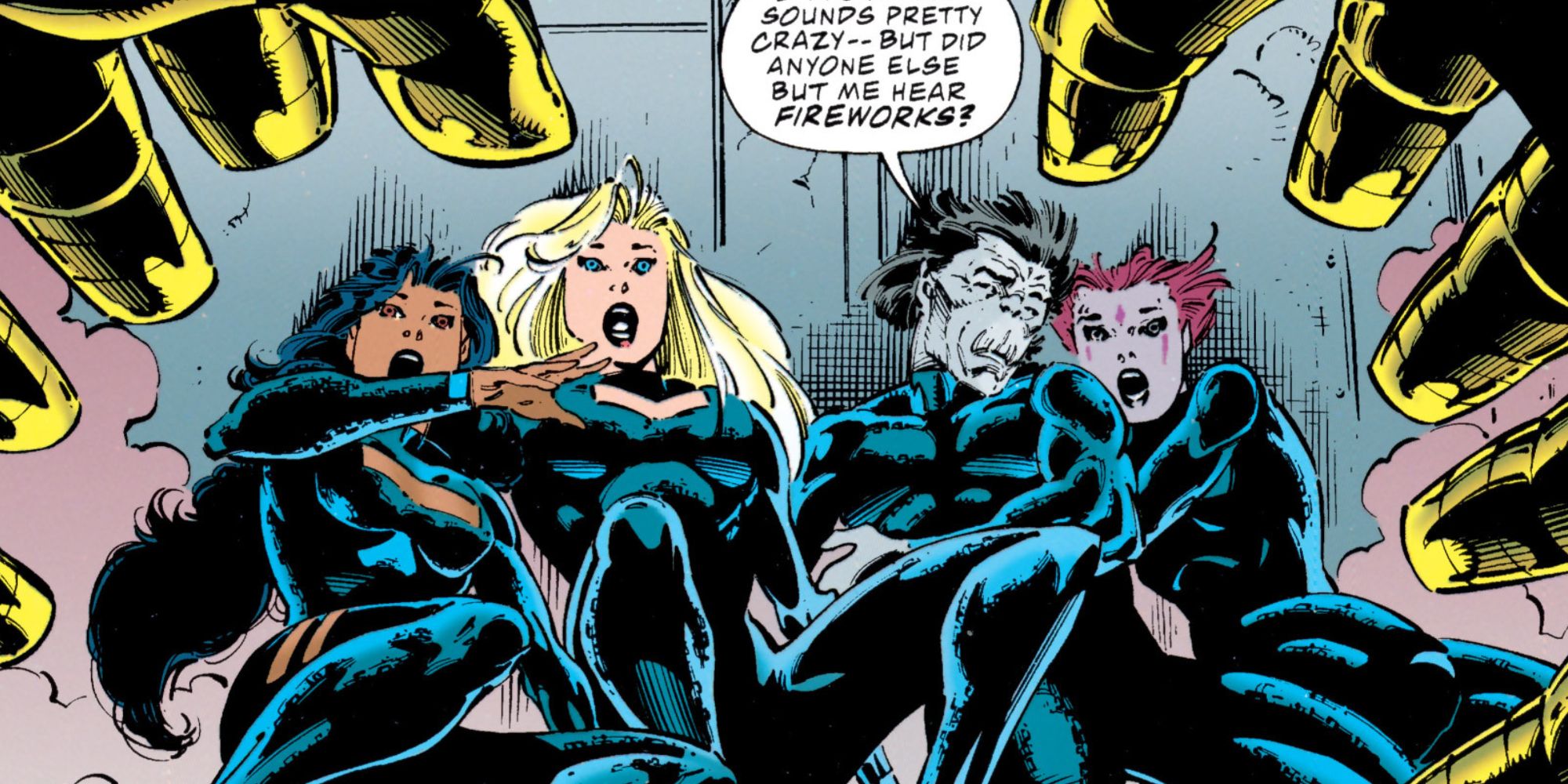 The Phalanx attacks Generation X in Marvel Comics.