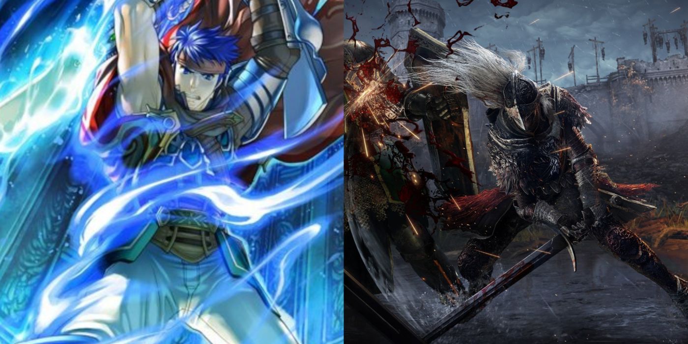 A split image of Ike from Fire Emblem Radiant Dawn and the Tarnished from Elden Ring.