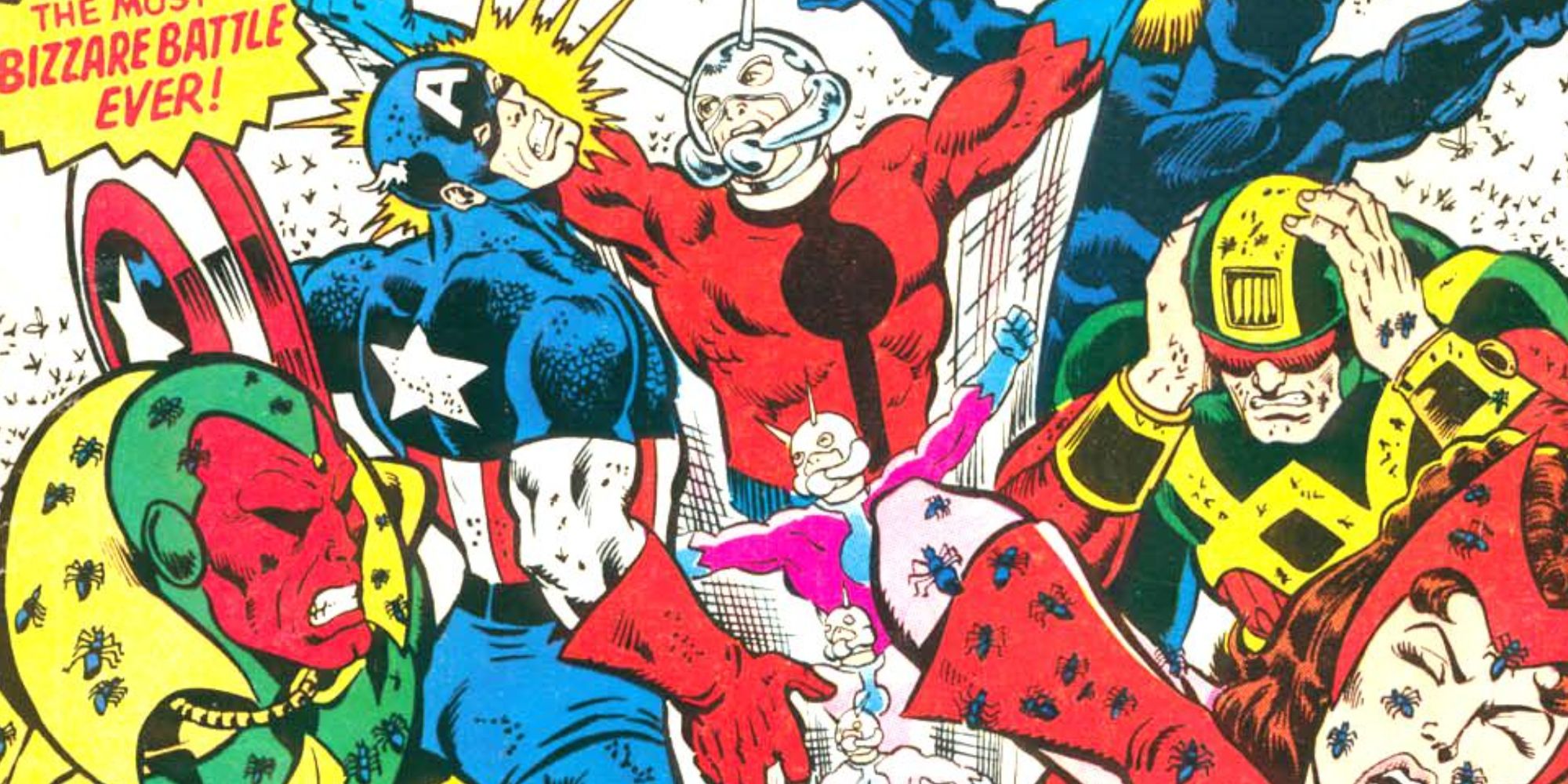 Ant-Man attacks the Avengers in Marvel Comics.