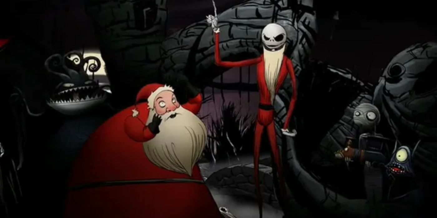 Christopher Lee narrated a Nightmare Before Christmas Short