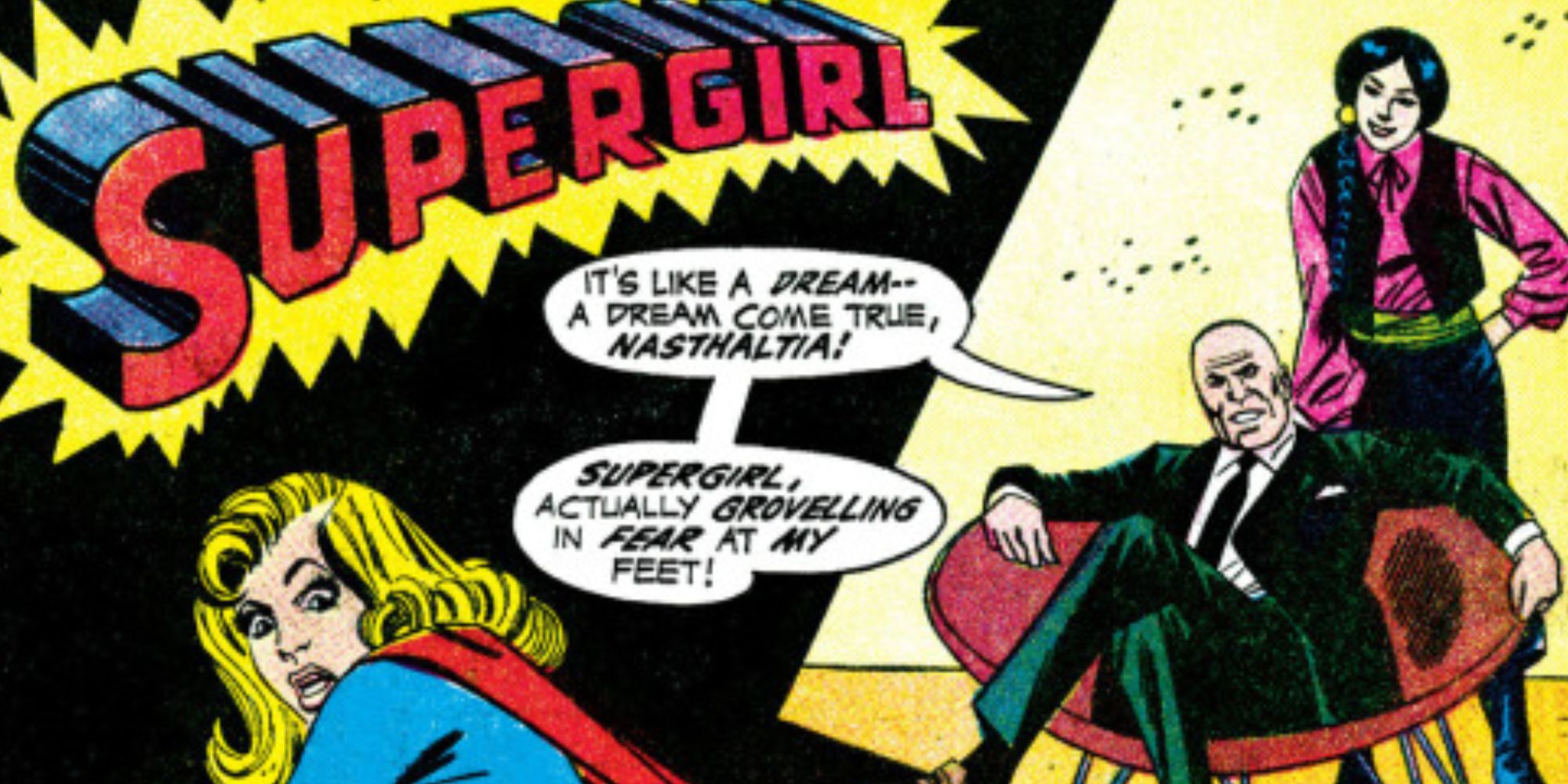 Nasthalthia Luthor e Lex Luthor capturam Supergirl na DC Comics.