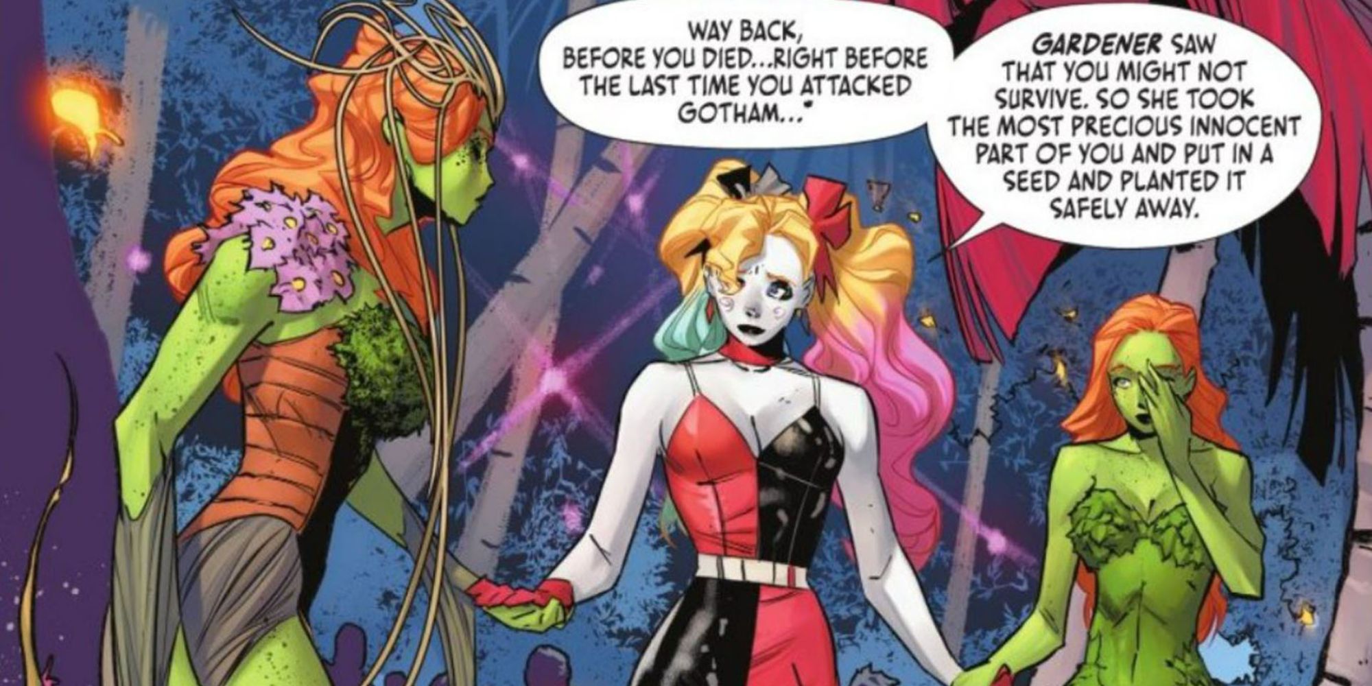 Harley Quinn reúne as duas versões de Poison Ivy na DC Comics.