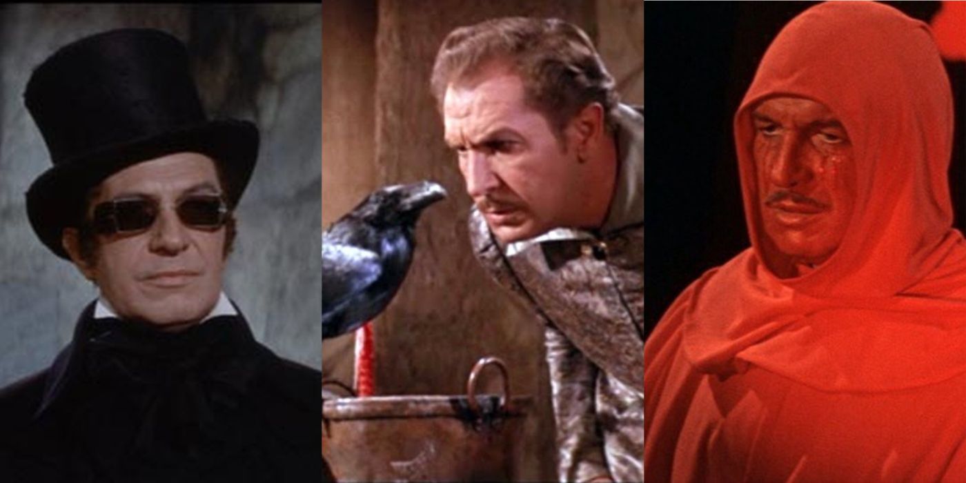 Vincent Price starred in Roger Corman's Poe Cycle