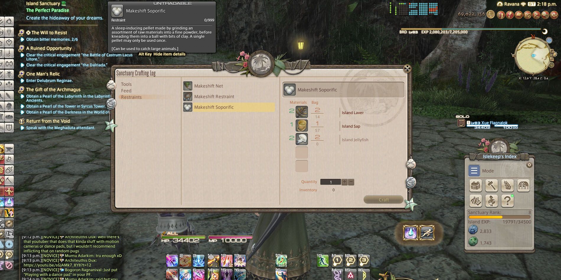 FFXIV: Island Sanctuary Animal Spawn Guide (Times, Locations, & Materials)