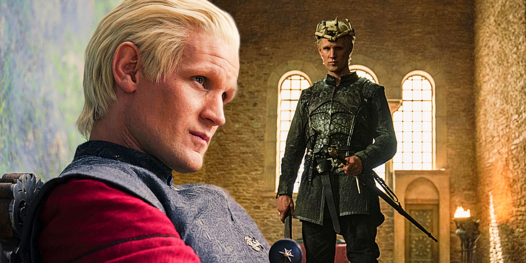 Matt Smith como Daemon Targaryen em House Of The Dragon Episódio 4