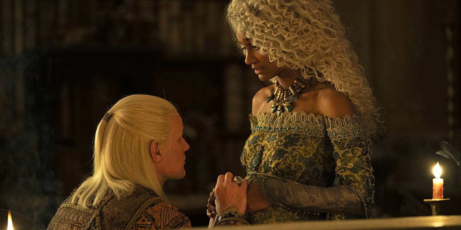 Daemon Targaryen e Laena Velaryon em House Of The Dragon episódio 6