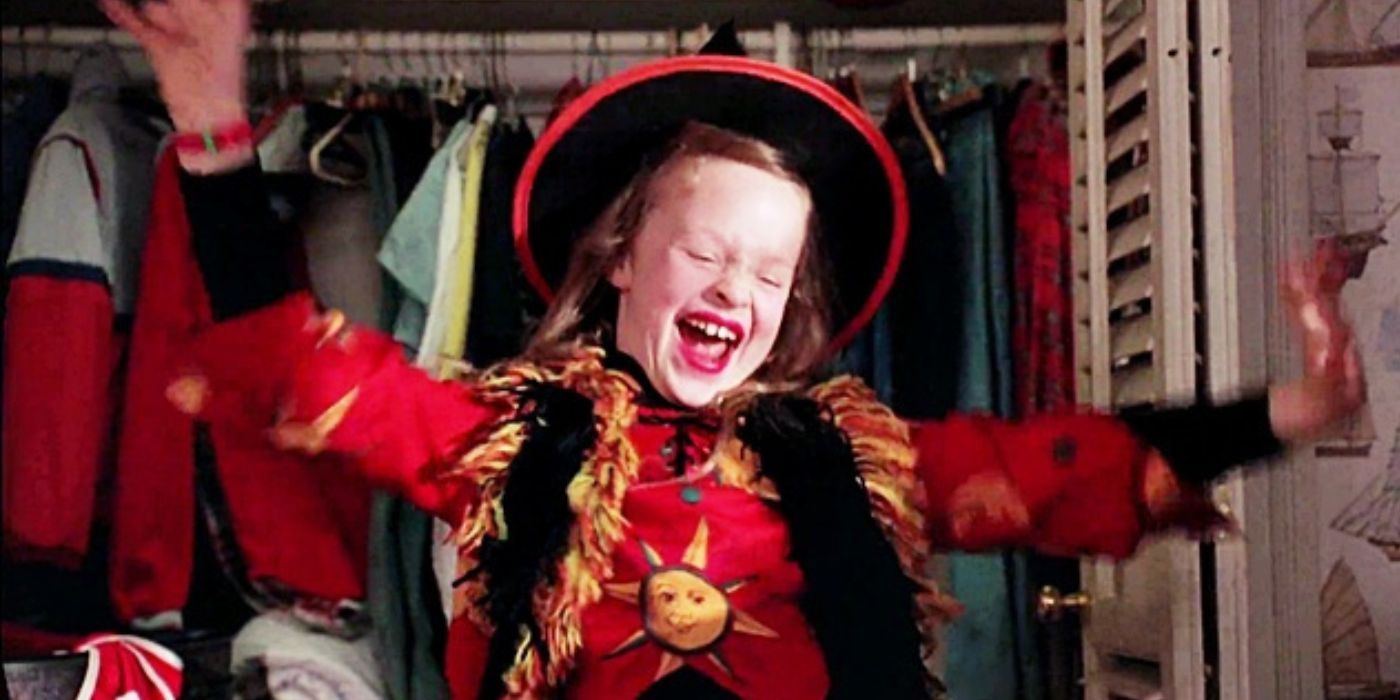 Dani laughing in the closet on Hocus Pocus