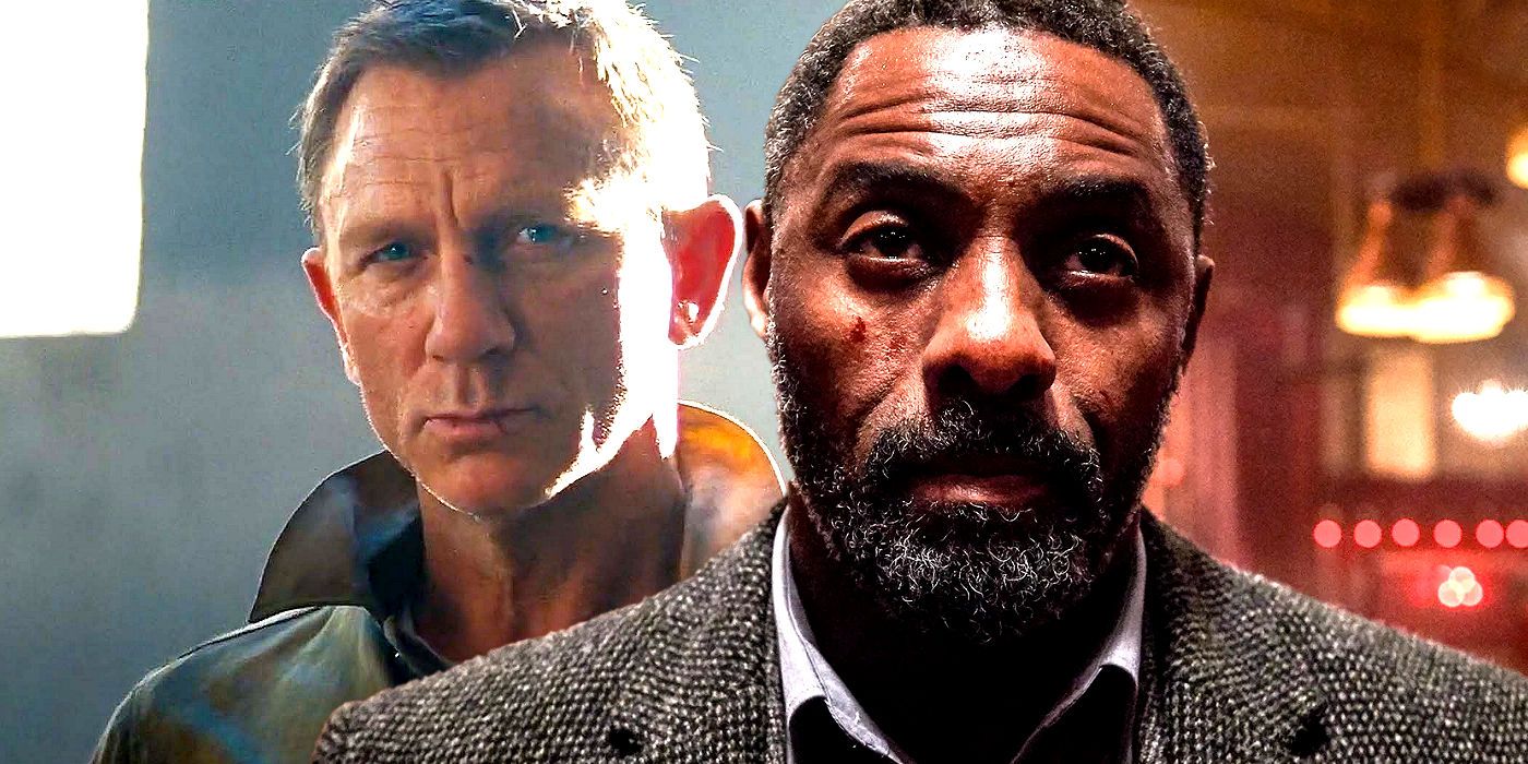 Daniel Craig as James Bond in No Time To Die and Idris Elba